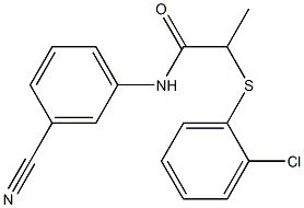 2-[(2-chlorophenyl)sulfanyl]-N-(3-cyanophenyl)propanamide