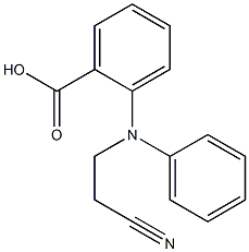 2-[(2-cyanoethyl)(phenyl)amino]benzoic acid,,结构式