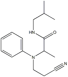 2-[(2-cyanoethyl)(phenyl)amino]-N-(2-methylpropyl)propanamide