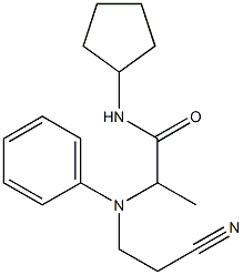 2-[(2-cyanoethyl)(phenyl)amino]-N-cyclopentylpropanamide|