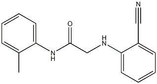 2-[(2-cyanophenyl)amino]-N-(2-methylphenyl)acetamide|