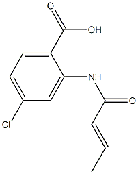2-[(2E)-but-2-enoylamino]-4-chlorobenzoic acid|