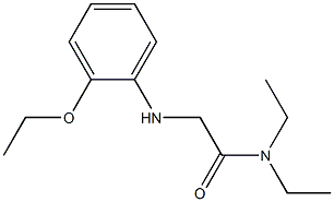 2-[(2-ethoxyphenyl)amino]-N,N-diethylacetamide Struktur