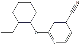 2-[(2-ethylcyclohexyl)oxy]pyridine-4-carbonitrile Struktur