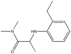 2-[(2-ethylphenyl)amino]-N,N-dimethylpropanamide 化学構造式