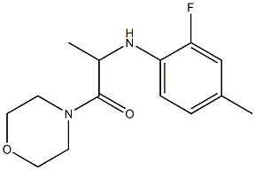 2-[(2-fluoro-4-methylphenyl)amino]-1-(morpholin-4-yl)propan-1-one Structure