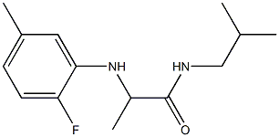 2-[(2-fluoro-5-methylphenyl)amino]-N-(2-methylpropyl)propanamide