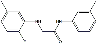 2-[(2-fluoro-5-methylphenyl)amino]-N-(3-methylphenyl)acetamide Structure