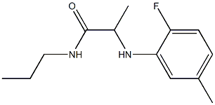 2-[(2-fluoro-5-methylphenyl)amino]-N-propylpropanamide Structure