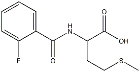 2-[(2-fluorobenzoyl)amino]-4-(methylthio)butanoic acid Struktur