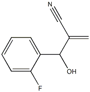 2-[(2-fluorophenyl)(hydroxy)methyl]prop-2-enenitrile 结构式