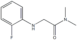 2-[(2-fluorophenyl)amino]-N,N-dimethylacetamide Structure