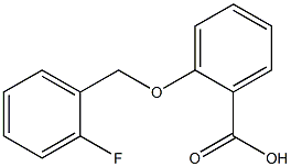 2-[(2-fluorophenyl)methoxy]benzoic acid Structure