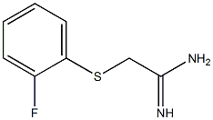 2-[(2-fluorophenyl)sulfanyl]ethanimidamide Struktur