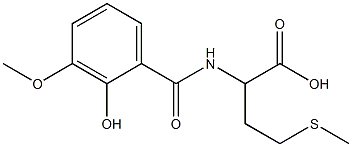  2-[(2-hydroxy-3-methoxybenzoyl)amino]-4-(methylthio)butanoic acid