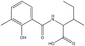 2-[(2-hydroxy-3-methylphenyl)formamido]-3-methylpentanoic acid Structure