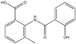 2-[(2-hydroxybenzoyl)amino]-3-methylbenzoic acid Structure