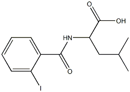 2-[(2-iodobenzoyl)amino]-4-methylpentanoic acid|