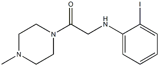 2-[(2-iodophenyl)amino]-1-(4-methylpiperazin-1-yl)ethan-1-one Struktur