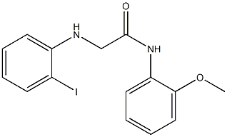 2-[(2-iodophenyl)amino]-N-(2-methoxyphenyl)acetamide Struktur