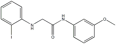 2-[(2-iodophenyl)amino]-N-(3-methoxyphenyl)acetamide Structure
