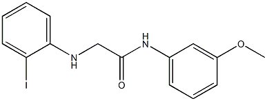 2-[(2-iodophenyl)amino]-N-(3-methoxyphenyl)acetamide,,结构式