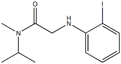 2-[(2-iodophenyl)amino]-N-methyl-N-(propan-2-yl)acetamide Struktur