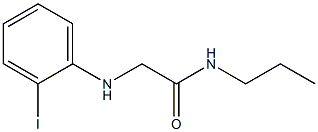 2-[(2-iodophenyl)amino]-N-propylacetamide 结构式