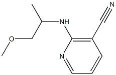 2-[(2-methoxy-1-methylethyl)amino]nicotinonitrile Struktur