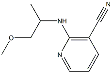 2-[(2-methoxy-1-methylethyl)amino]nicotinonitrile,,结构式