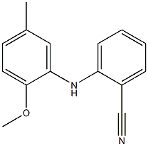 2-[(2-methoxy-5-methylphenyl)amino]benzonitrile Structure