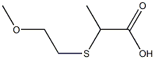 2-[(2-methoxyethyl)thio]propanoic acid,,结构式