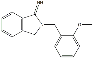 2-[(2-methoxyphenyl)methyl]-2,3-dihydro-1H-isoindol-1-imine,,结构式