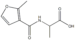 2-[(2-methyl-3-furoyl)amino]propanoic acid,,结构式