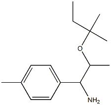 2-[(2-methylbutan-2-yl)oxy]-1-(4-methylphenyl)propan-1-amine Struktur