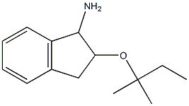 2-[(2-methylbutan-2-yl)oxy]-2,3-dihydro-1H-inden-1-amine,,结构式