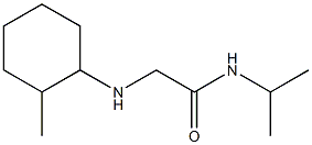 2-[(2-methylcyclohexyl)amino]-N-(propan-2-yl)acetamide Structure