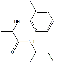 2-[(2-methylphenyl)amino]-N-(pentan-2-yl)propanamide,,结构式