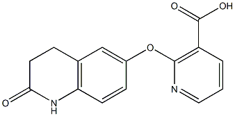2-[(2-oxo-1,2,3,4-tetrahydroquinolin-6-yl)oxy]nicotinic acid Struktur