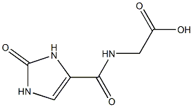 2-[(2-oxo-2,3-dihydro-1H-imidazol-4-yl)formamido]acetic acid 化学構造式