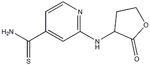 2-[(2-oxooxolan-3-yl)amino]pyridine-4-carbothioamide Structure