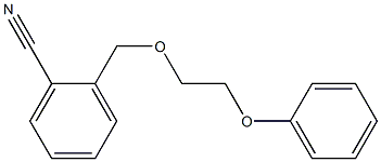 2-[(2-phenoxyethoxy)methyl]benzonitrile 化学構造式