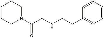 2-[(2-phenylethyl)amino]-1-(piperidin-1-yl)ethan-1-one Structure