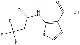 2-[(3,3,3-trifluoropropanoyl)amino]thiophene-3-carboxylic acid Structure
