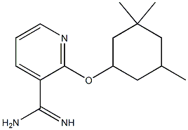 2-[(3,3,5-trimethylcyclohexyl)oxy]pyridine-3-carboximidamide 结构式