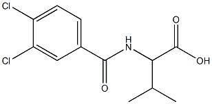 2-[(3,4-dichlorobenzoyl)amino]-3-methylbutanoic acid Structure
