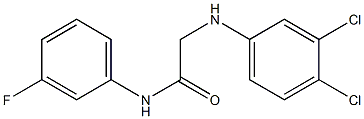 2-[(3,4-dichlorophenyl)amino]-N-(3-fluorophenyl)acetamide Struktur
