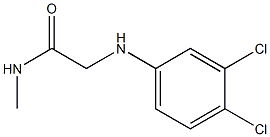 2-[(3,4-dichlorophenyl)amino]-N-methylacetamide,,结构式