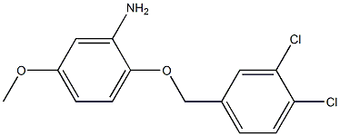 2-[(3,4-dichlorophenyl)methoxy]-5-methoxyaniline,,结构式