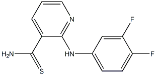 2-[(3,4-difluorophenyl)amino]pyridine-3-carbothioamide Structure